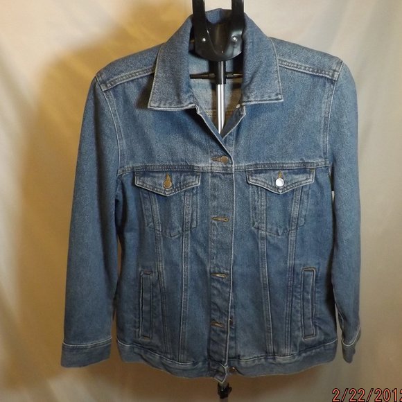 Divided HM Women's Size 6 100% Cotton Blue Denim Jacket - Picture 2 of 14